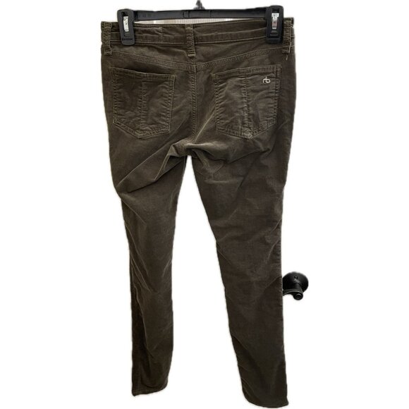 Rag & Bone Jeans Women 27x30 Brown Skinny Ankle Mid-Rise Sueded Stretch USA - Picture 4 of 16